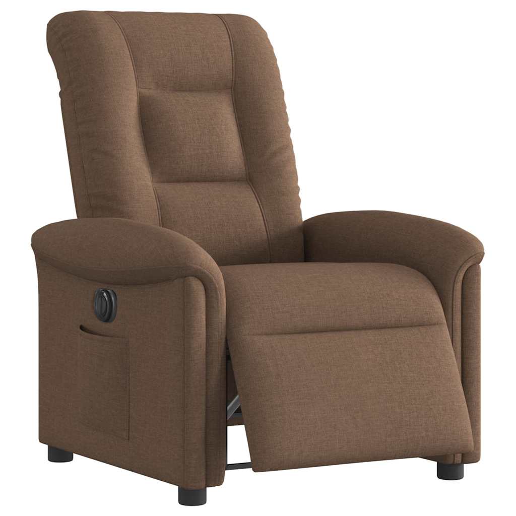 Relaxsessel Elektrisch Braun Stoff