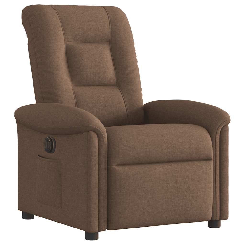 Relaxsessel Elektrisch Braun Stoff