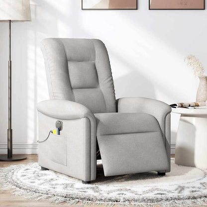 Massagesessel Elektrisch Wolkengrau Stoff