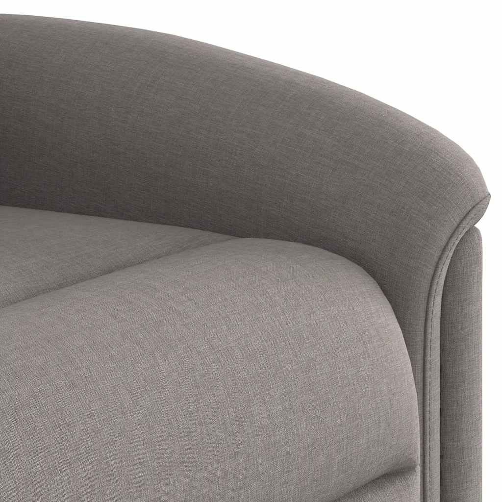 Relaxsessel mit Aufstehhilfe Taupe Stoff