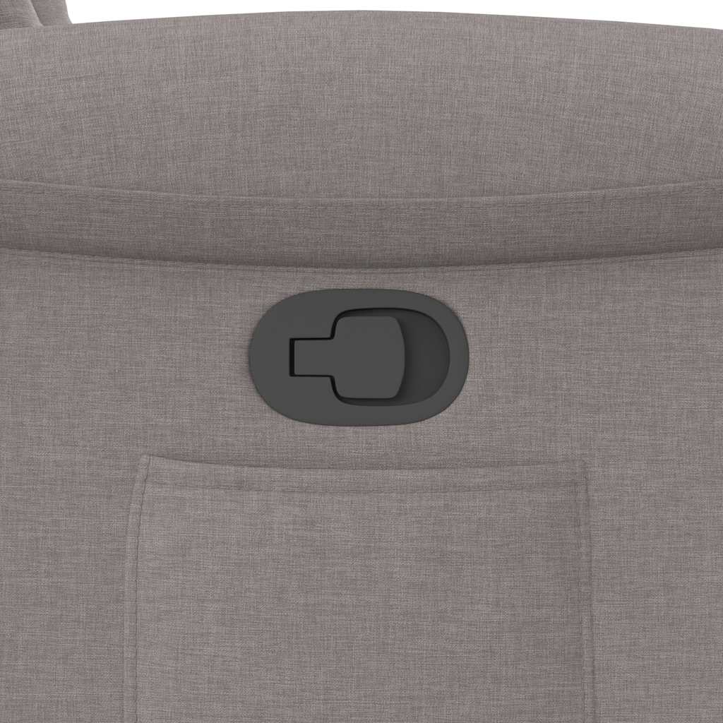 Relaxsessel mit Aufstehhilfe Taupe Stoff