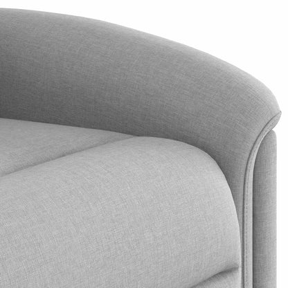 Massagesessel mit Aufstehhilfe Wolkengrau Stoff