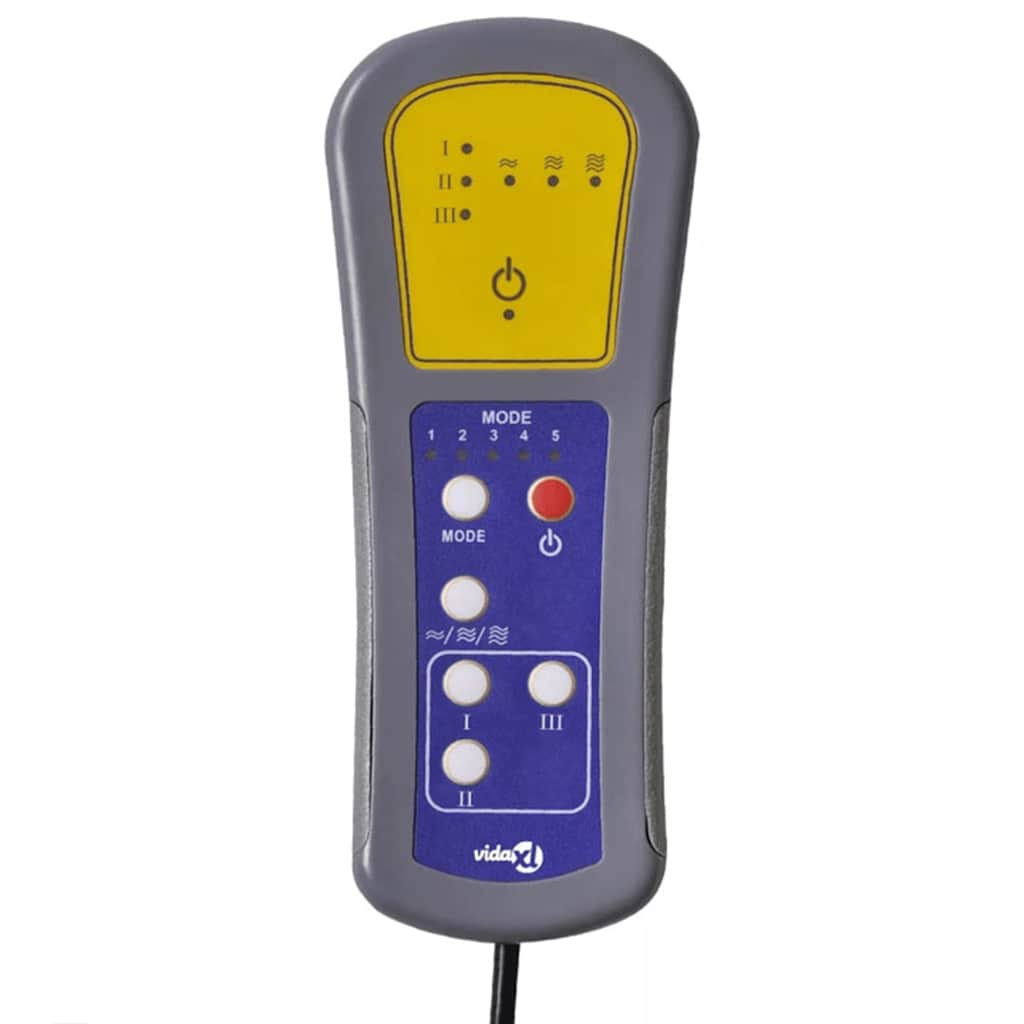 Elektrischer Massagesessel mit Aufstehhilfe Dunkelgrau Stoff