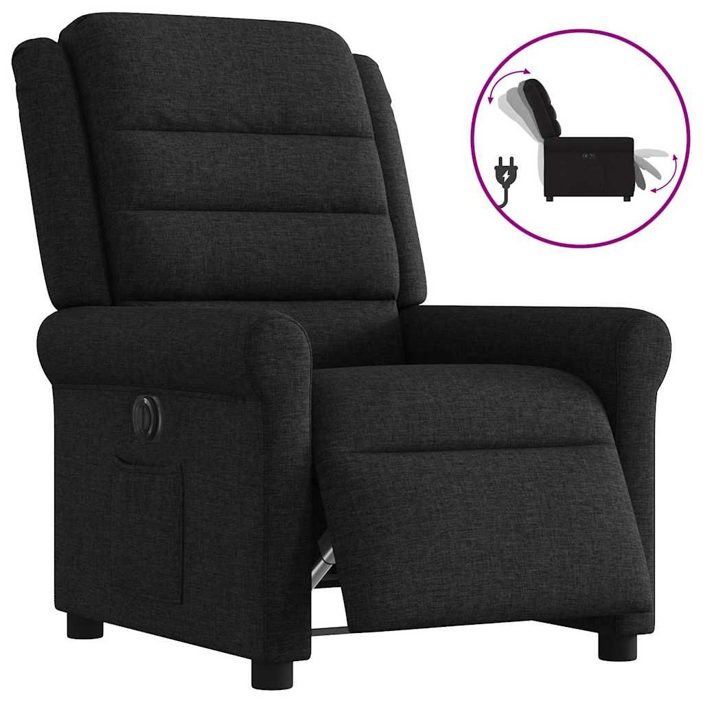 Relaxsessel Elektrisch Schwarz Stoff