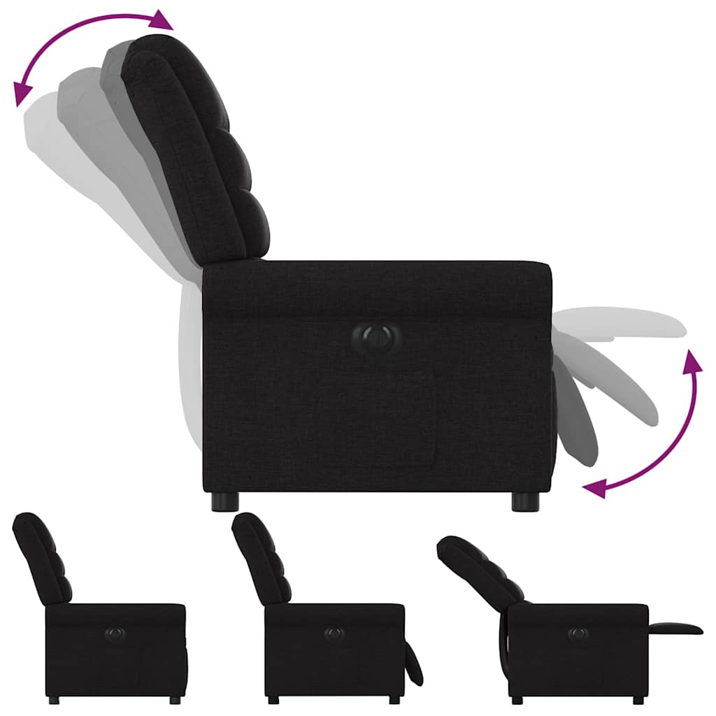 Relaxsessel Elektrisch Schwarz Stoff