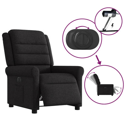 Relaxsessel Elektrisch Schwarz Stoff