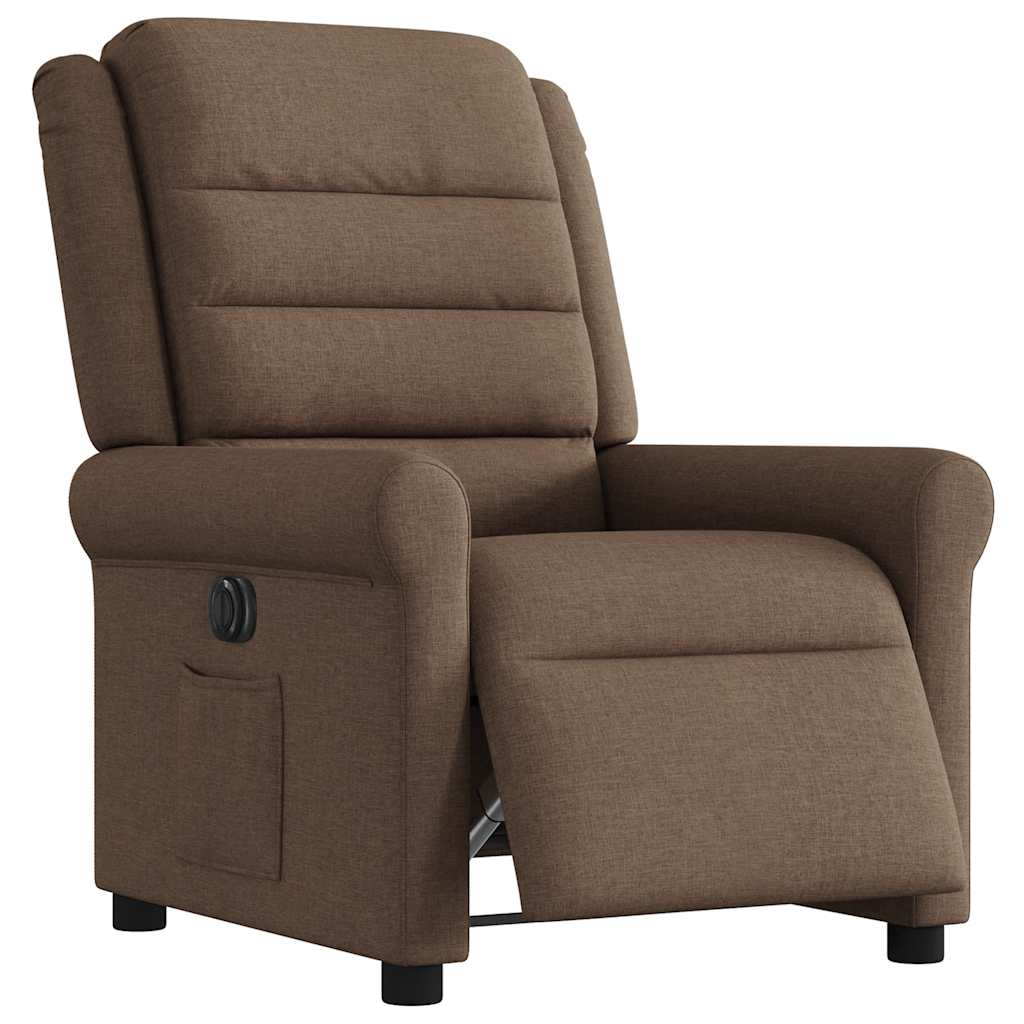 Relaxsessel Elektrisch Braun Stoff