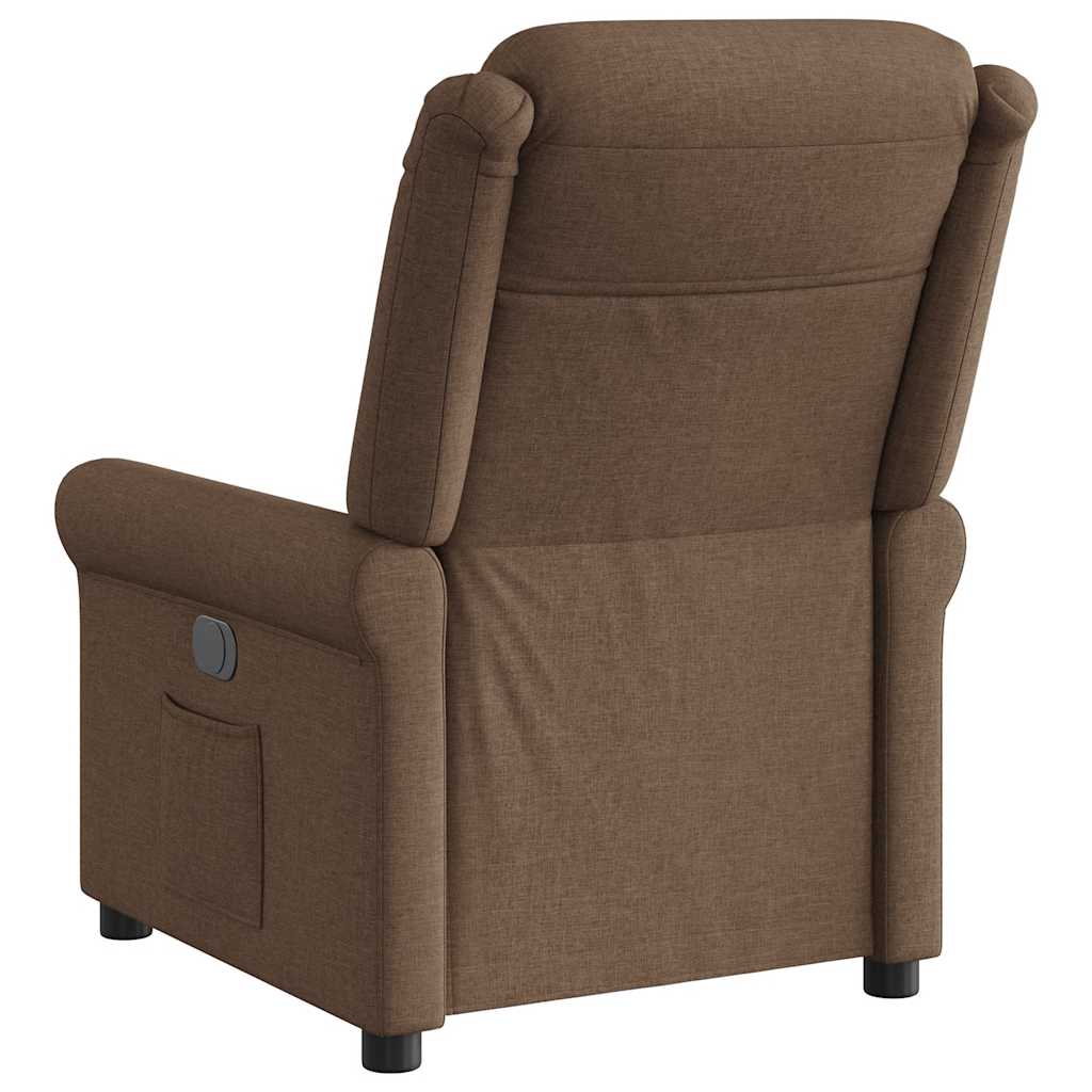 Relaxsessel Elektrisch Braun Stoff