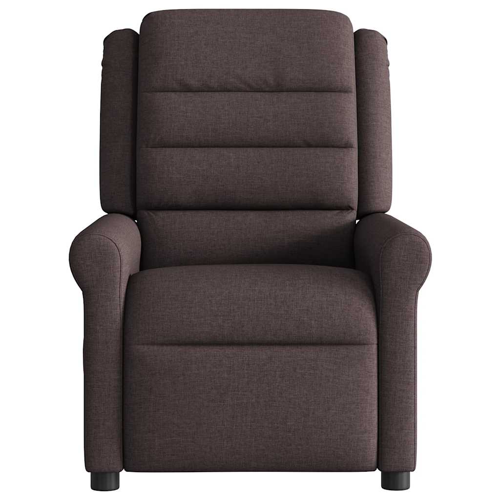 Relaxsessel Elektrisch Dunkelbraun Stoff