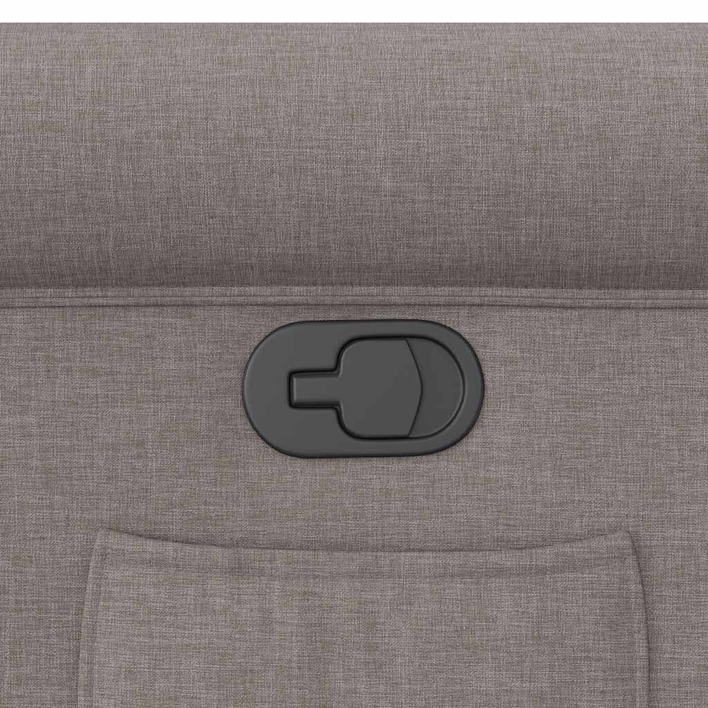 Relaxsessel mit Aufstehhilfe Taupe Stoff