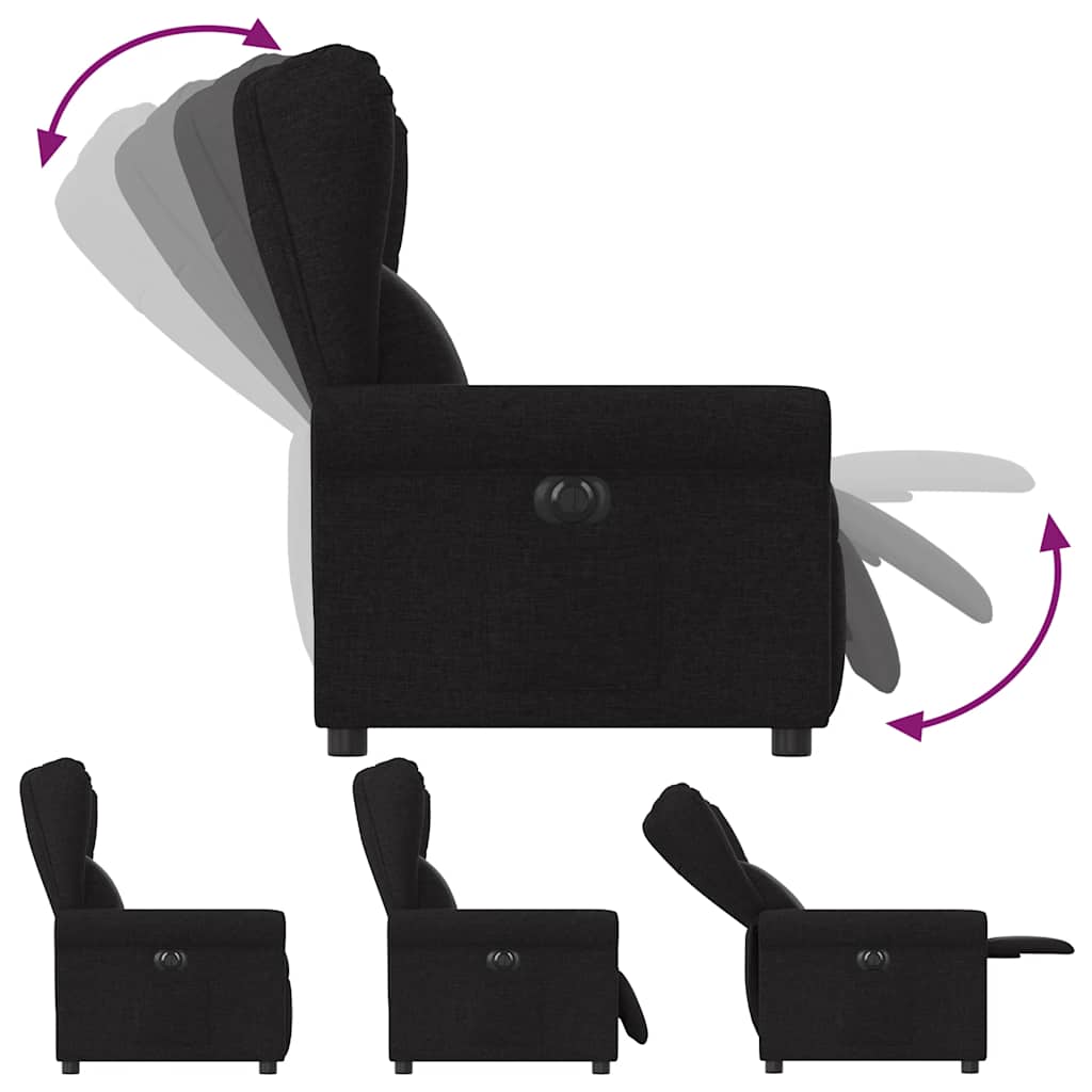 Relaxsessel Elektrisch Schwarz Stoff