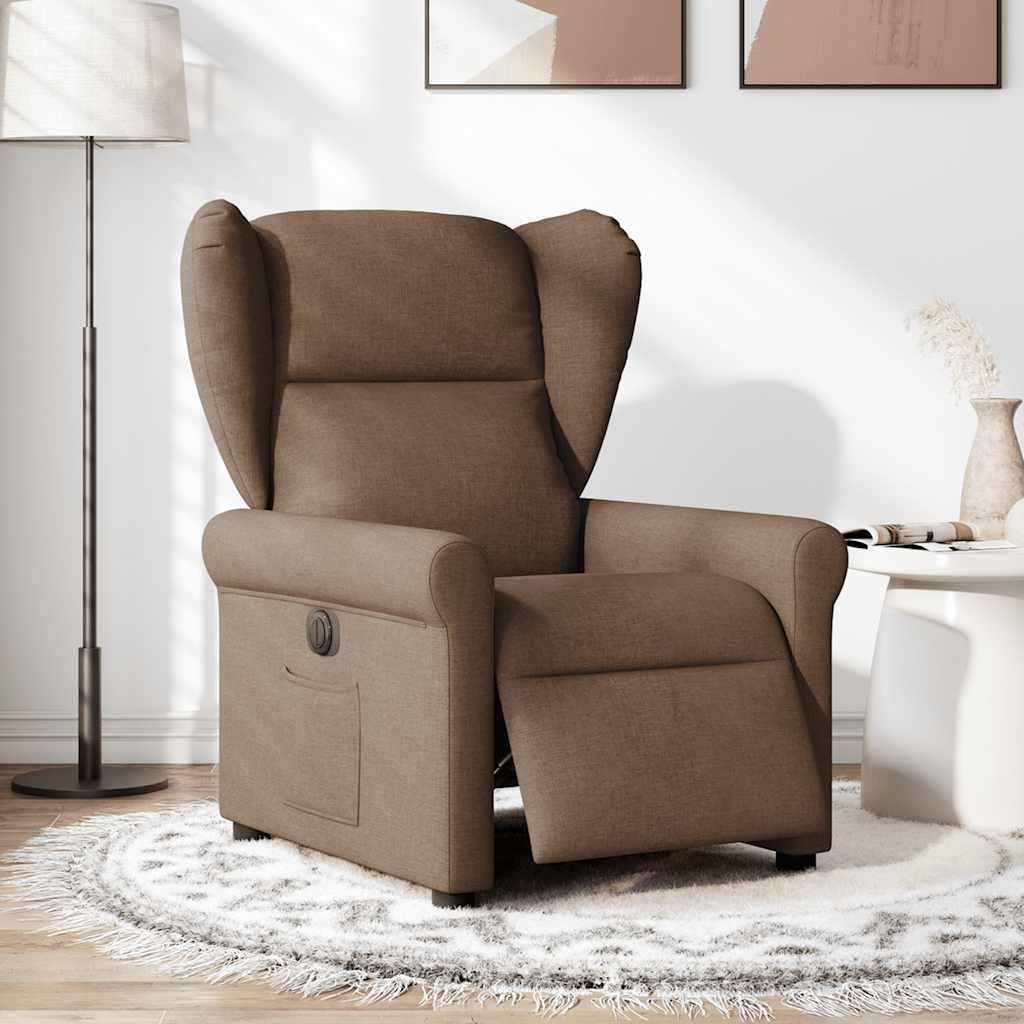 Relaxsessel Elektrisch Braun Stoff