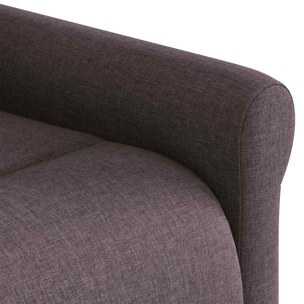 Relaxsessel Elektrisch Dunkelbraun Stoff