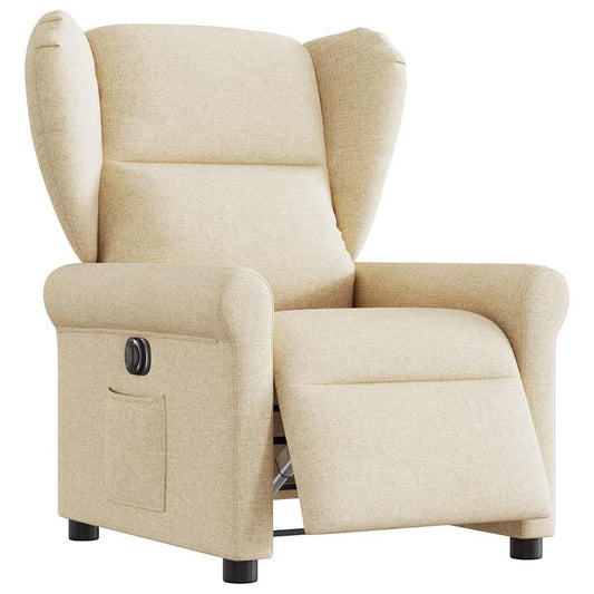 Relaxsessel Elektrisch Creme Stoff