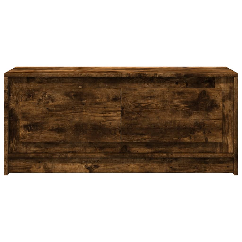 Table basse LED en bois de chêne fumé