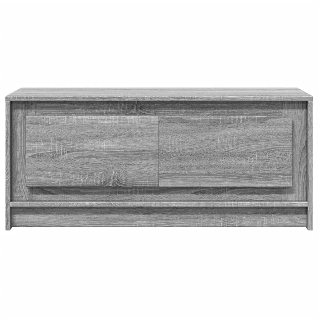 Table basse LED matière bois Sonoma gris