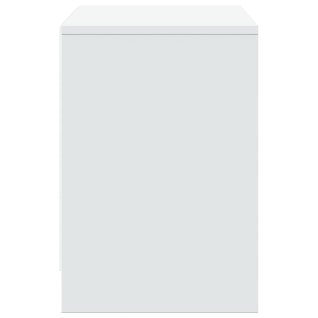 Meuble TV avec éclairage LED blanc 100x34x50 cm en bois