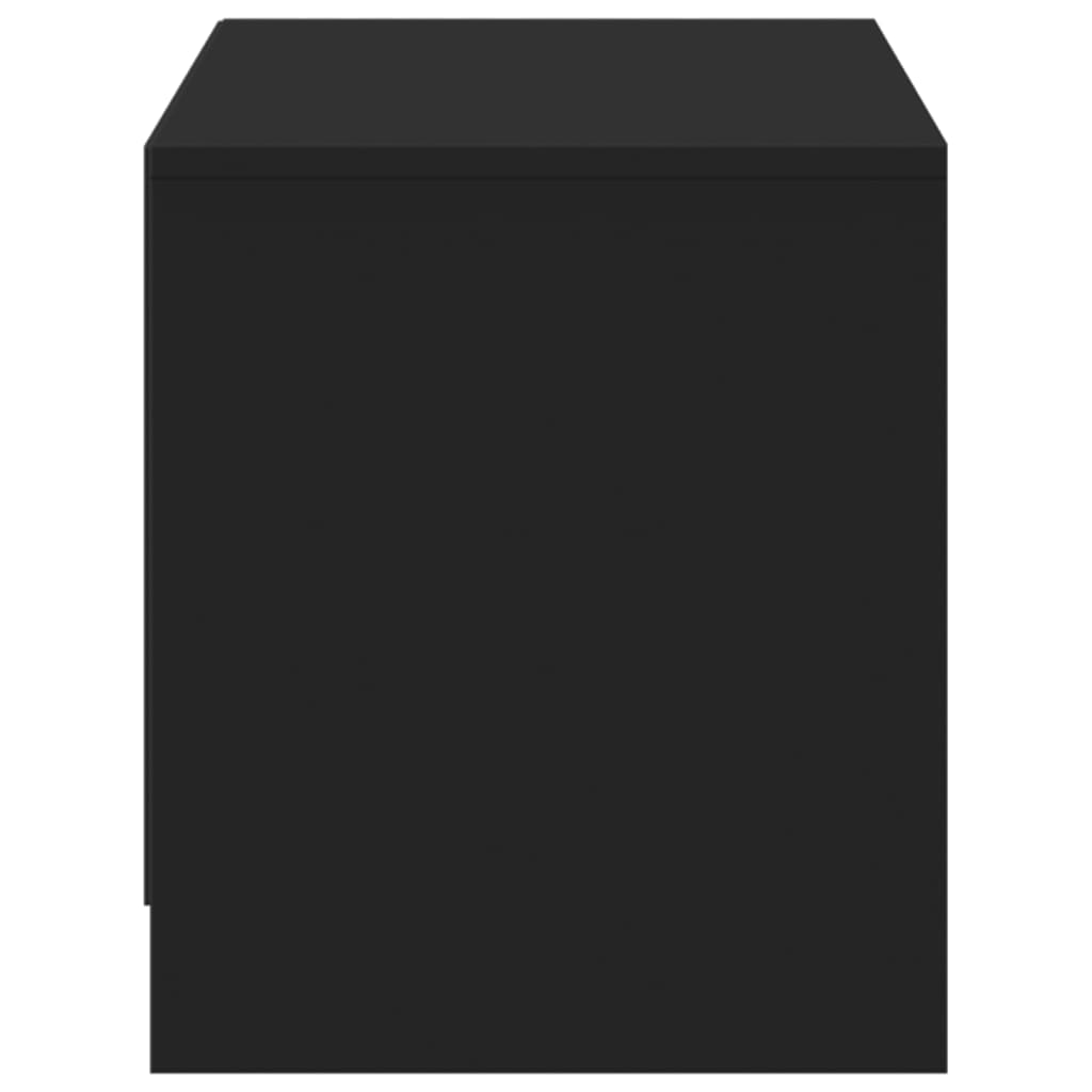 Meuble TV LED noir 97x34x40 cm en bois