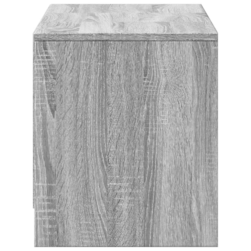 Meuble TV LED gris Sonoma 97x34x40 cm en bois