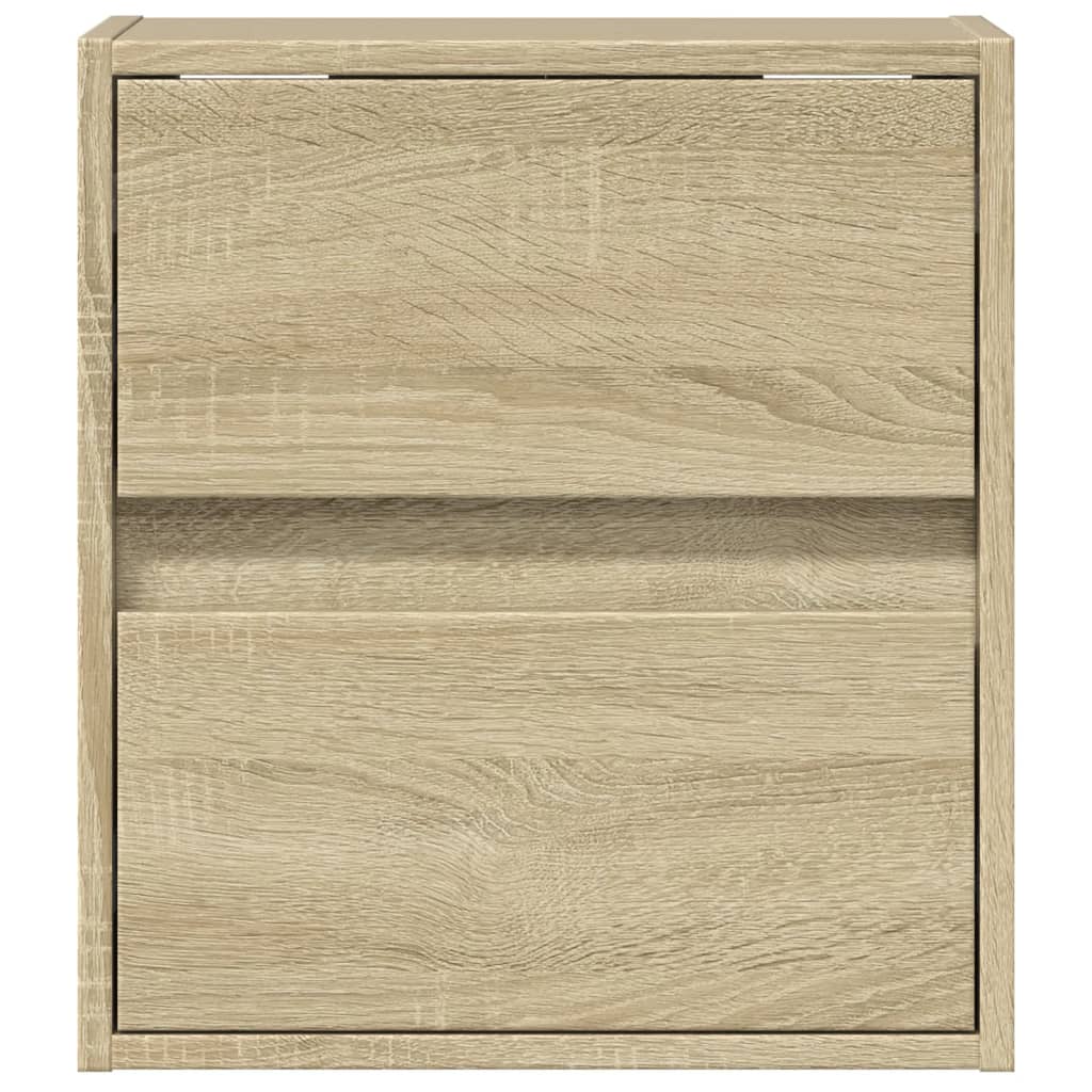 TV-Wandschrank mit LED-Beleuchtung Sonoma 41x31x45 cm