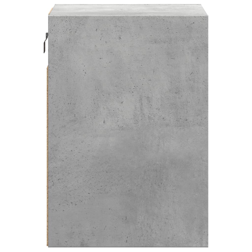 Meubles muraux TV éclairage LED 2 pièces Gris béton 41x31x45 cm.