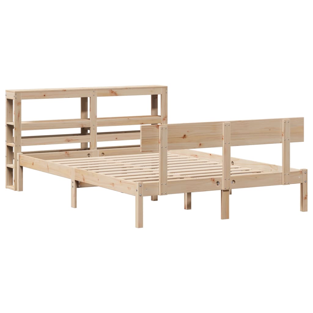 Massivholzbett ohne Matratze 140x200 cm Kiefernholz