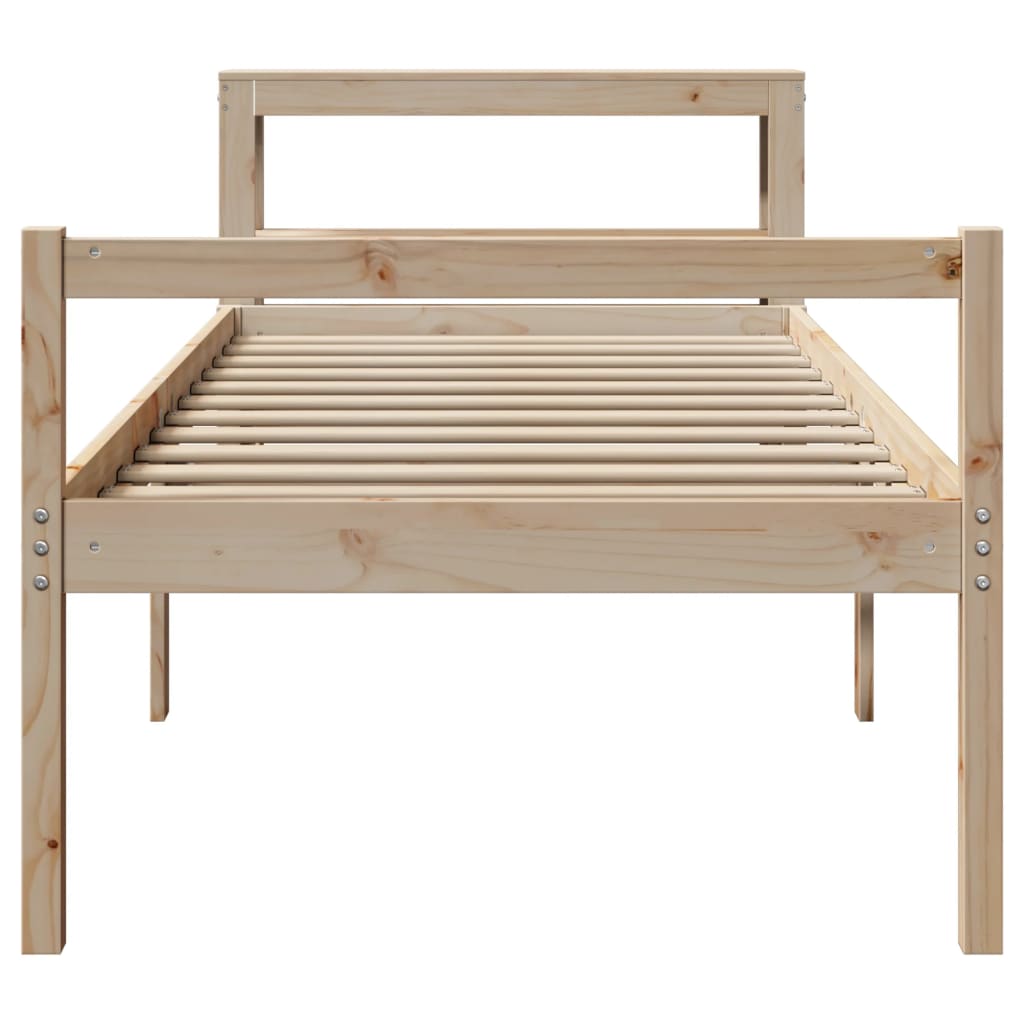 Seniorenbett mit Kopfteil ohne Matratze 90x190 cm