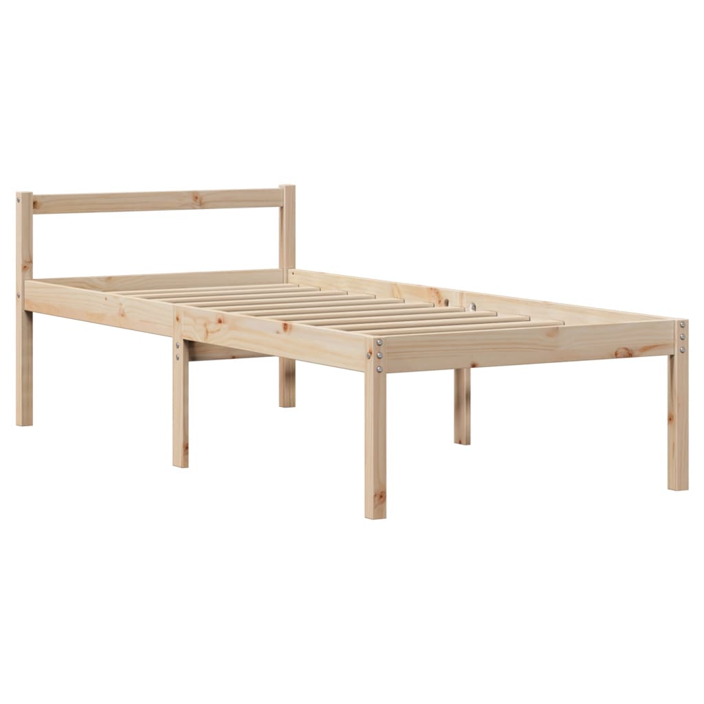 Seniorenbett mit Kopfteil ohne Matratze 90x190 cm