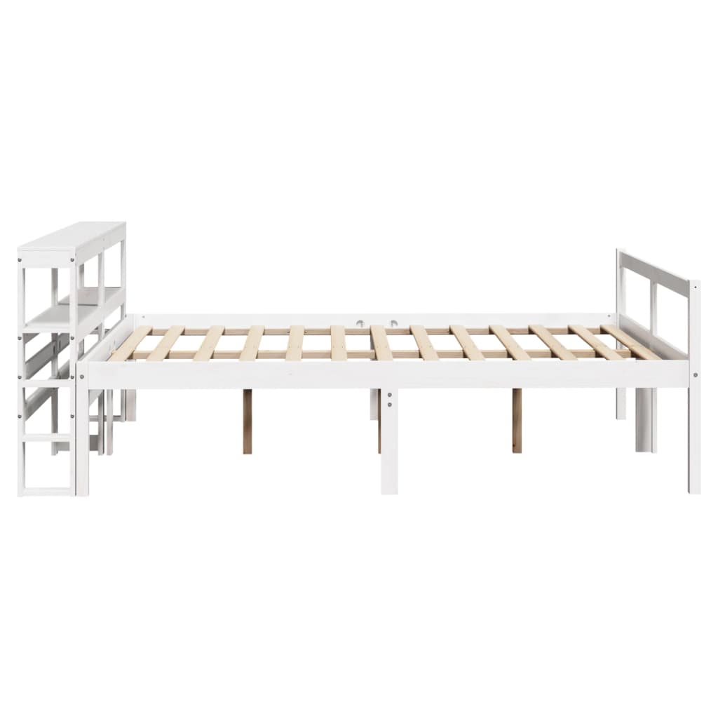 Seniorenbett mit Kopfteil ohne Matratze Weiß 120x190 cm