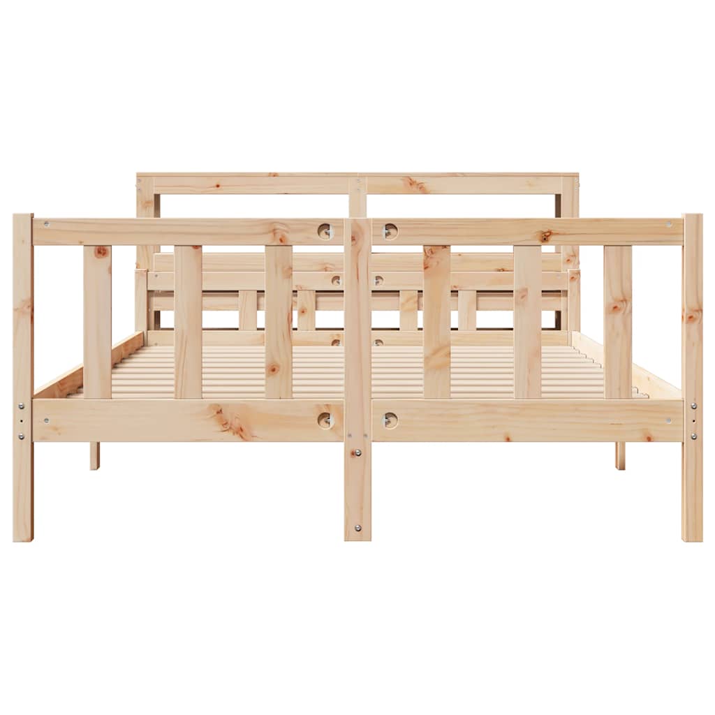 Massivholzbett ohne Matratze 160x200 cm Kiefernholz