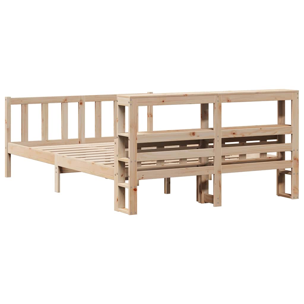 Massivholzbett ohne Matratze 160x200 cm Kiefernholz