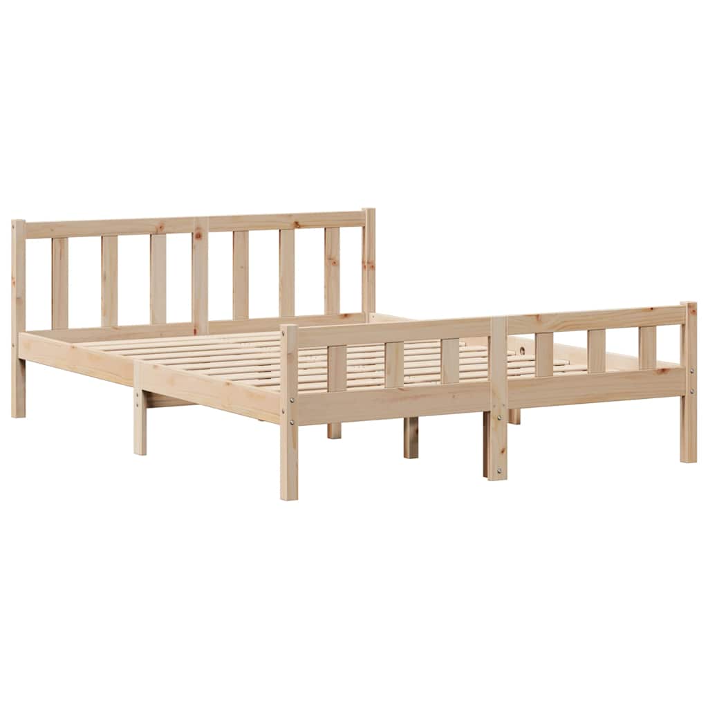 Massivholzbett ohne Matratze 160x200 cm Kiefernholz