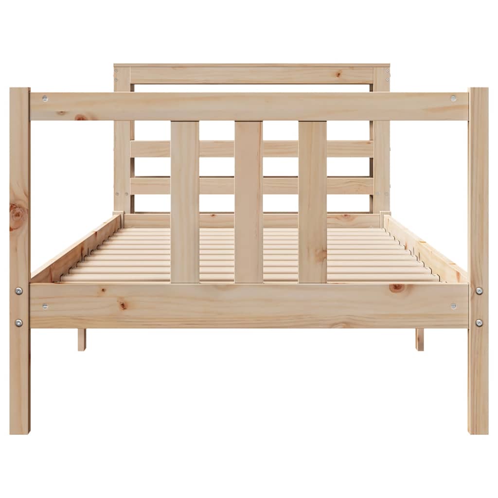 Bettgestell mit Kopfteil ohne Matratze 90x190 cm