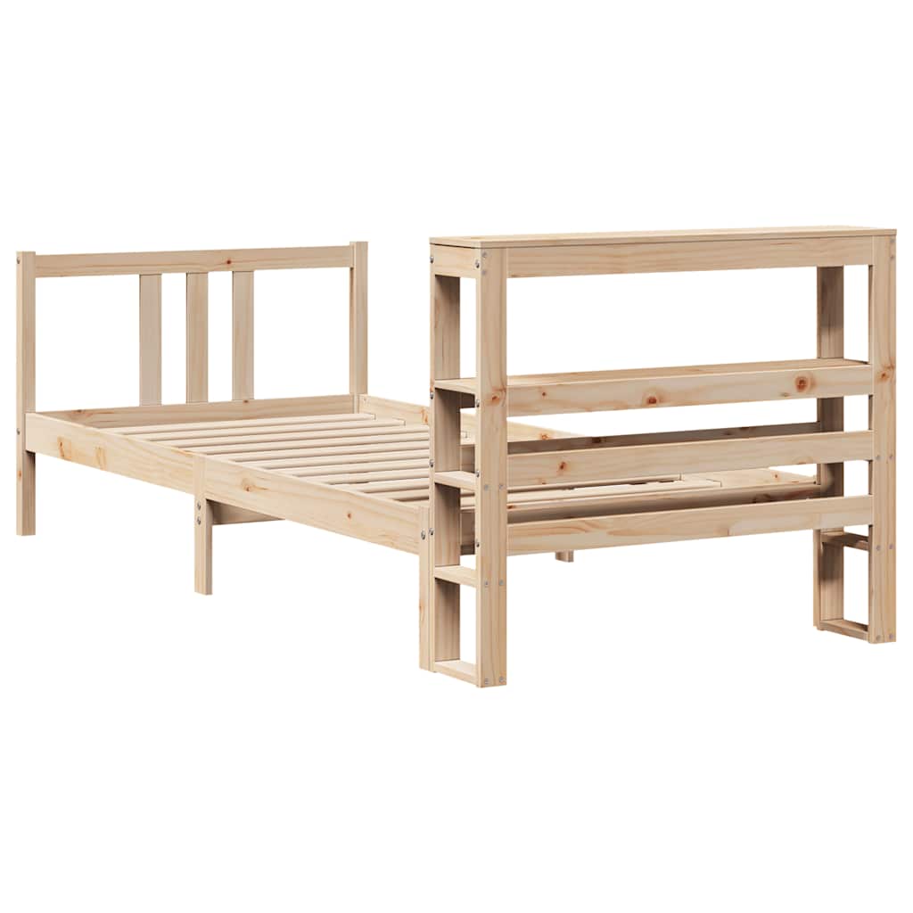 Bettgestell mit Kopfteil ohne Matratze 90x190 cm