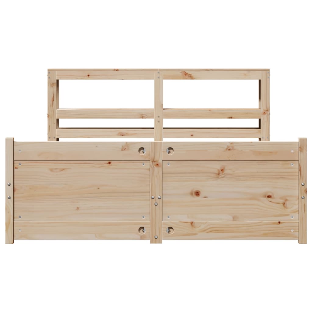 Bettgestell mit Kopfteil ohne Matratze 120x200 cm