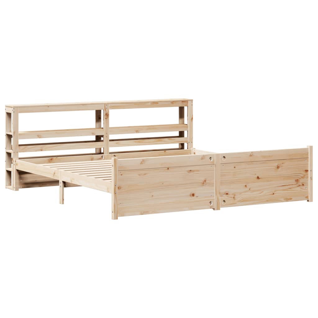 Bettgestell mit Kopfteil ohne Matratze 180x200 cm