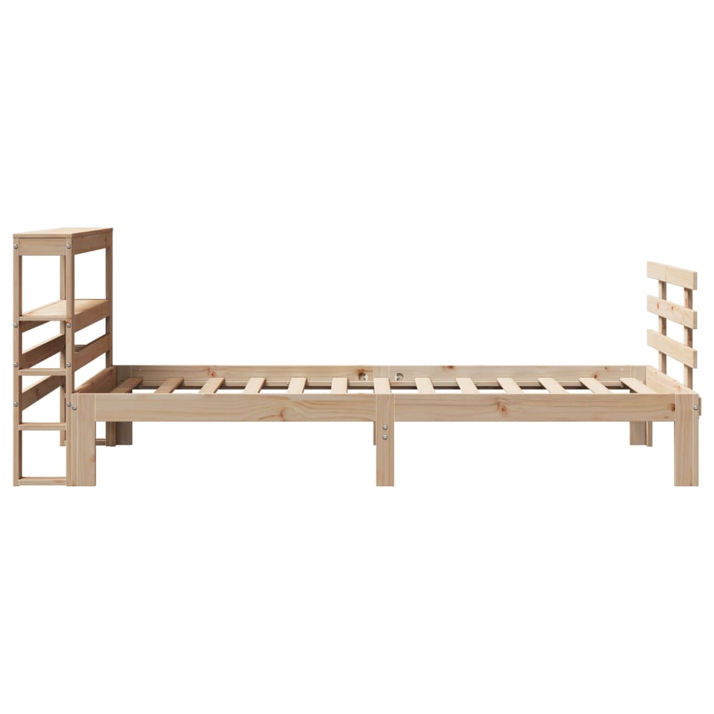 Bettgestell mit Kopfteil ohne Matratze 90x200 cm