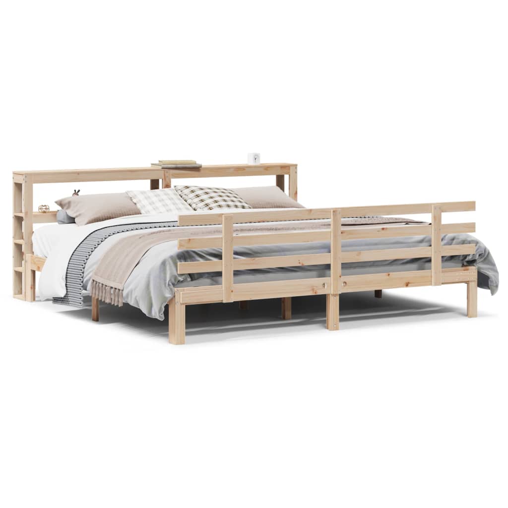 Bettgestell mit Kopfteil ohne Matratze 180x200 cm