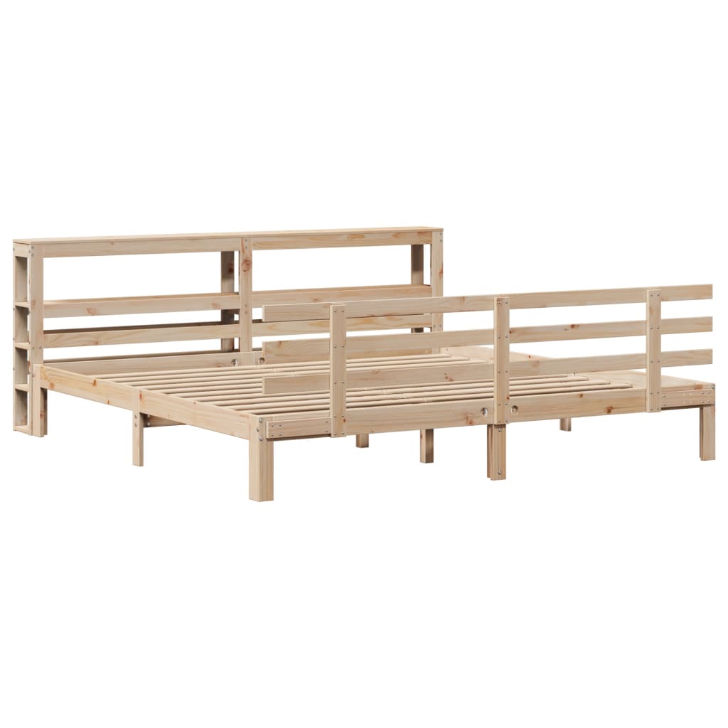 Bettgestell mit Kopfteil ohne Matratze 180x200 cm