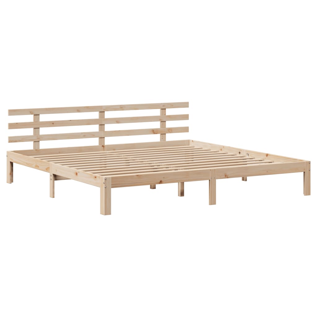 Bettgestell mit Kopfteil ohne Matratze 180x200 cm