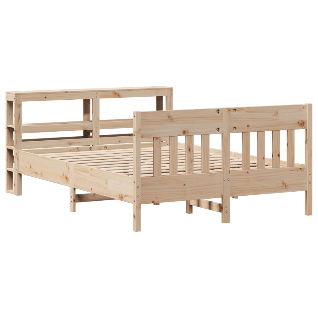 Massivholzbett ohne Matratze 160x200 cm Kiefernholz