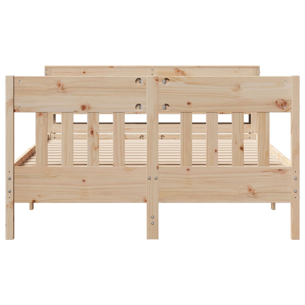 Massivholzbett ohne Matratze 160x200 cm Kiefernholz