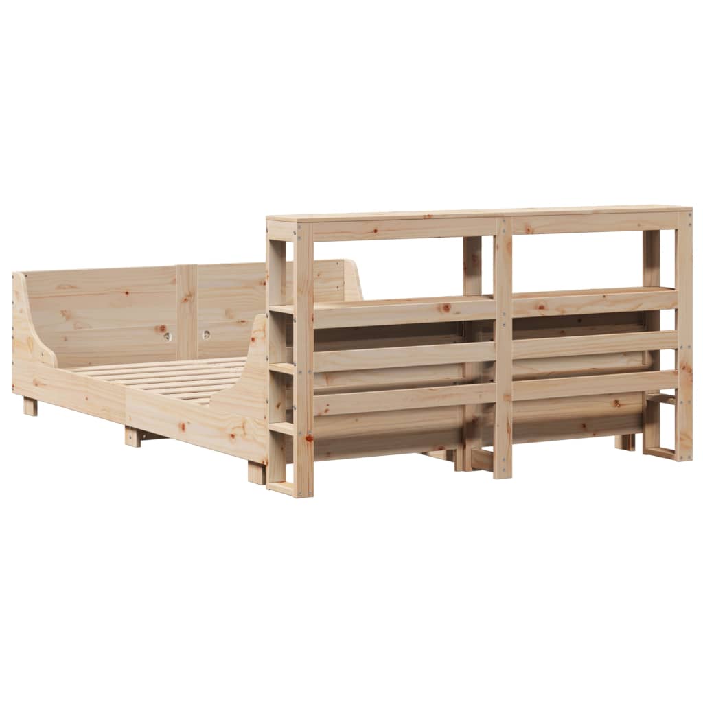 Massivholzbett ohne Matratze 160x200 cm Kiefernholz