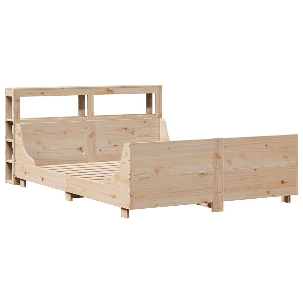 Massivholzbett ohne Matratze 120x190 cm Kiefernholz