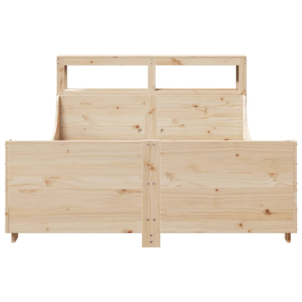 Massivholzbett ohne Matratze 120x190 cm Kiefernholz