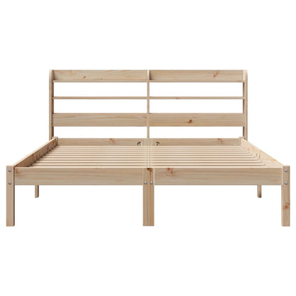 Massivholzbett ohne Matratze 150x200 cm Kiefernholz