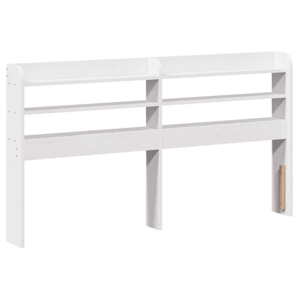 Bed frame with headboard without mattress white 120x190 cm