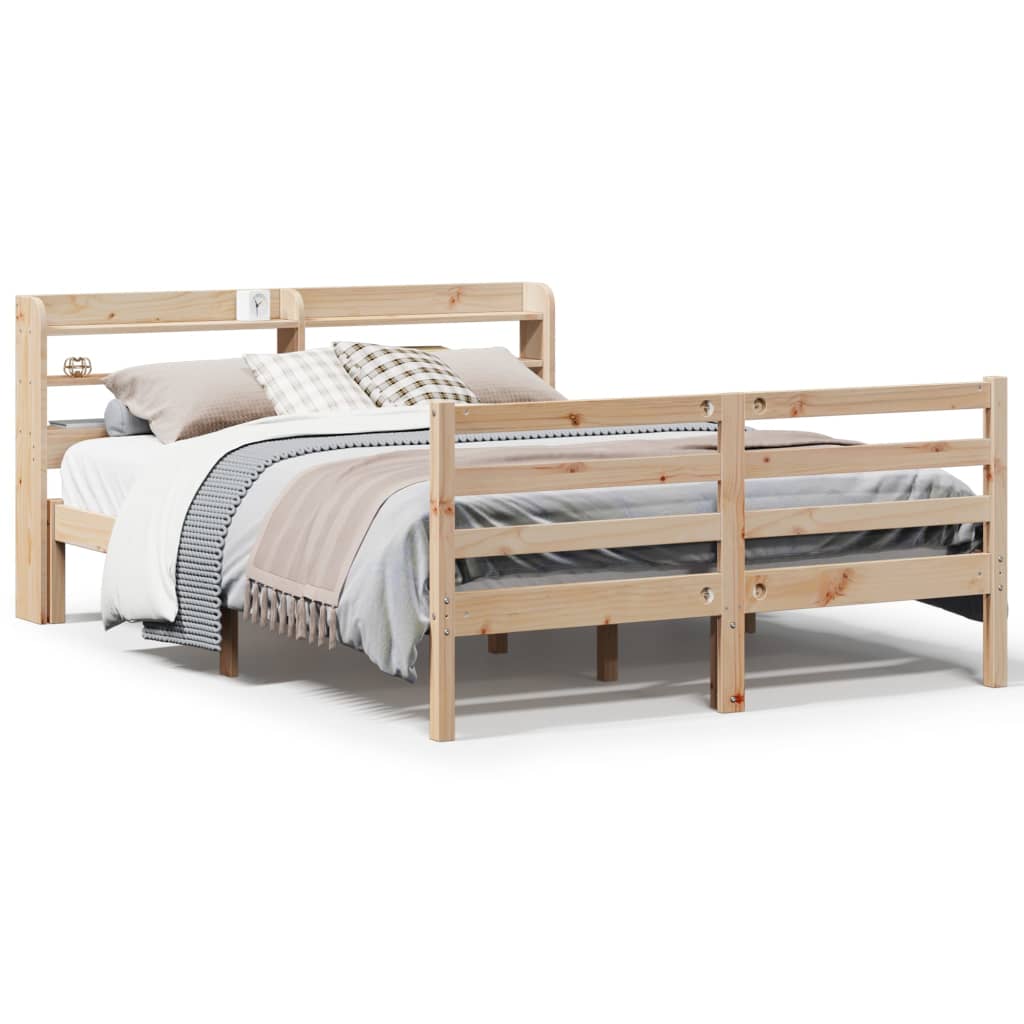 Bed frame with headboard without mattress 120x200 cm