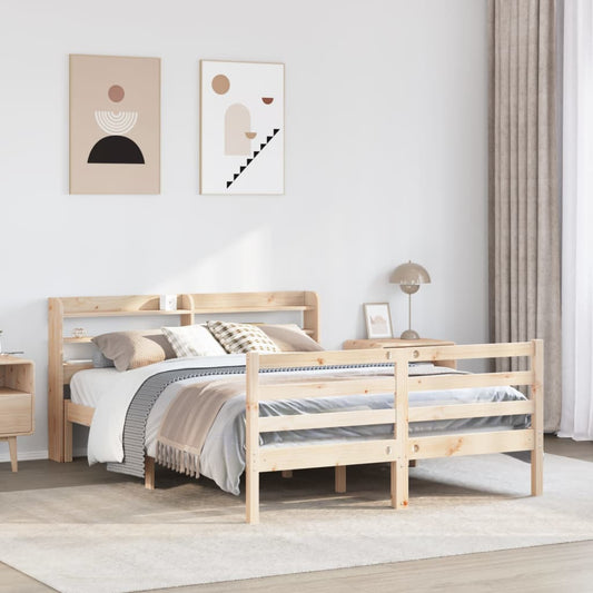 Bed frame with headboard without mattress 120x200 cm