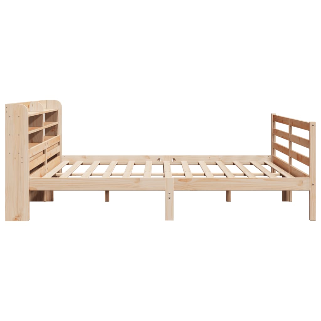 Bettgestell mit Kopfteil ohne Matratze 200x200 cm